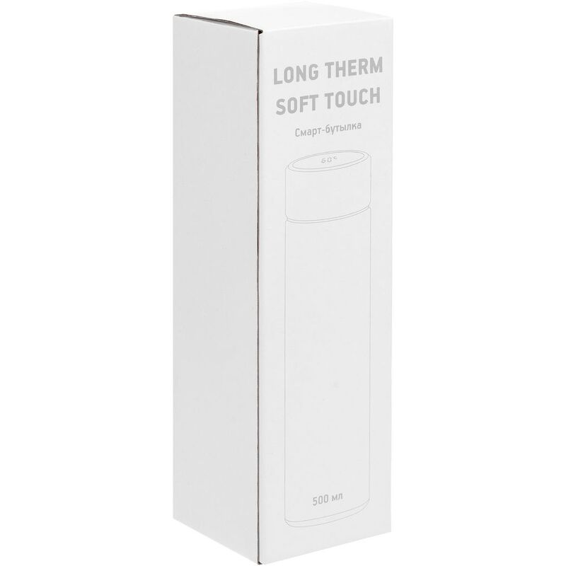 Смарт-бутылка с заменяемой батарейкой Long Therm Soft Touch, красная арт.15717.50