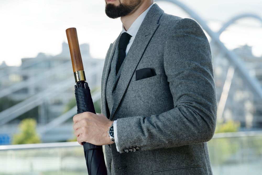 Зонт-трость Represent, черный арт.17904.30