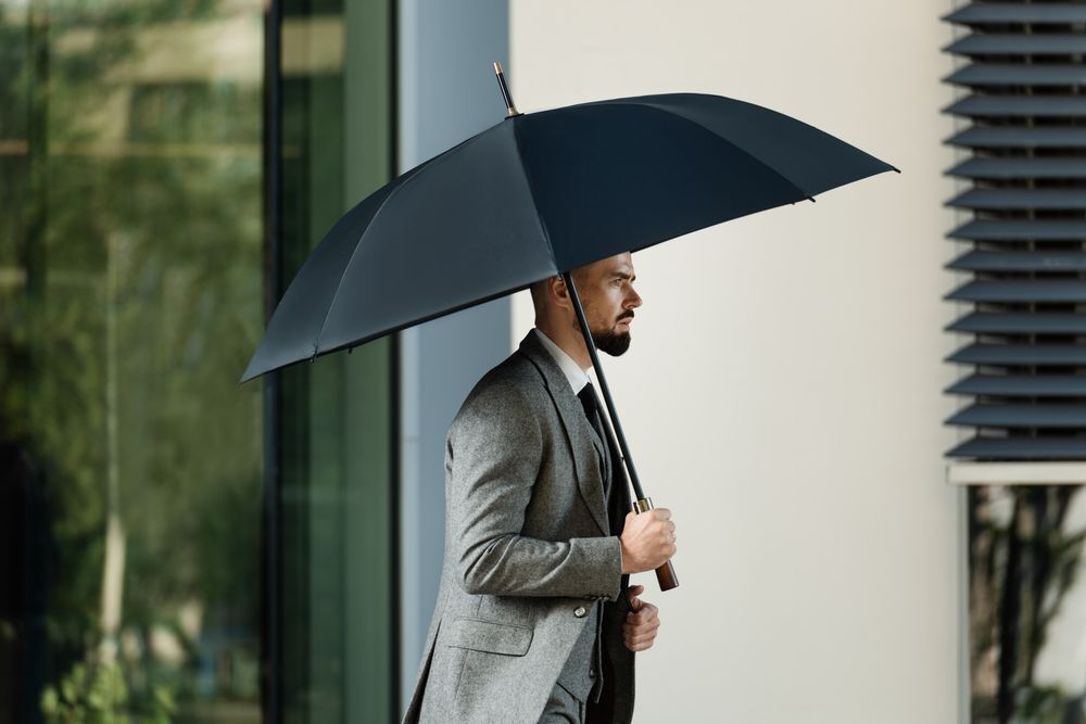 Зонт-трость Represent, черный арт.17904.30