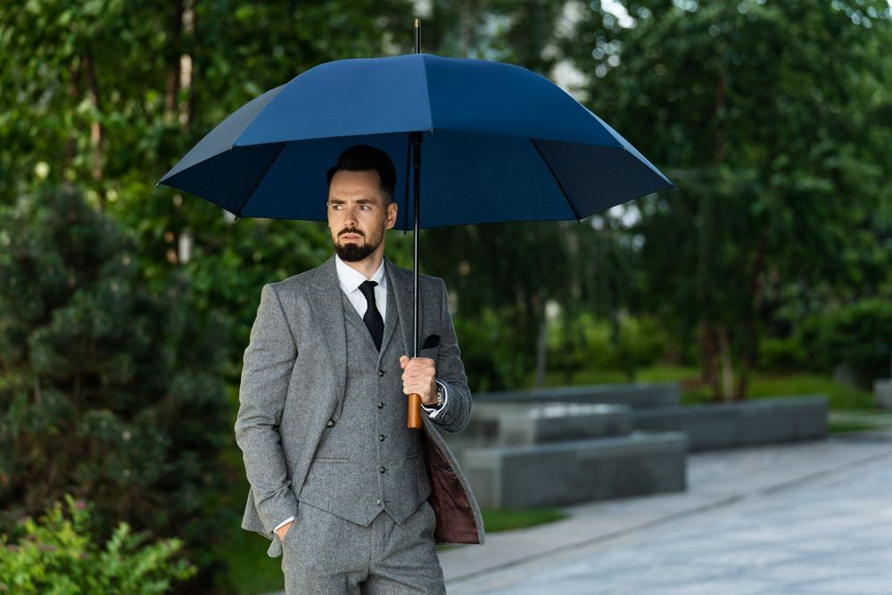 Зонт-трость Represent, темно-синий арт.17904.40