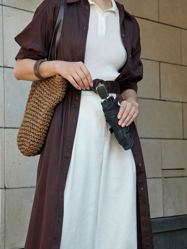 Зонт складной Nicety, черный арт.15841.30