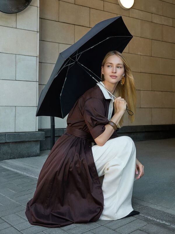 Зонт складной Nicety, бежевый арт.15841.00