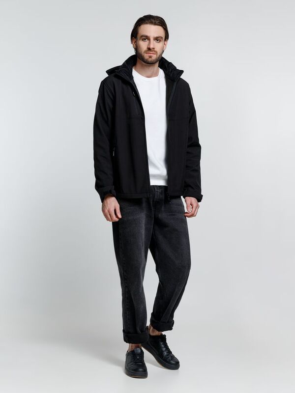 Куртка софтшелл мужская Zagreb, черная арт.16271.30