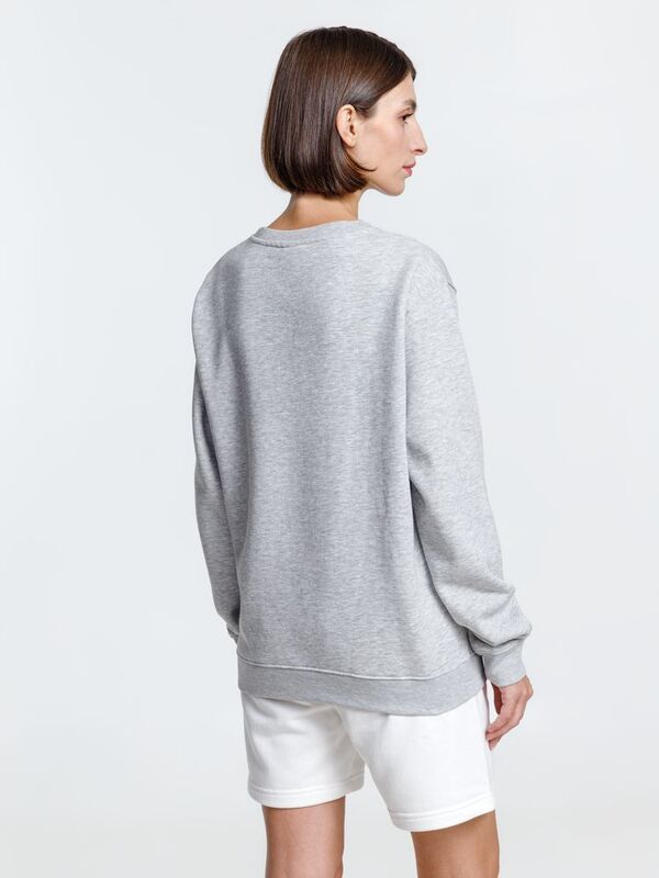 Свитшот унисекс Delta, серый меланж арт.16275.11