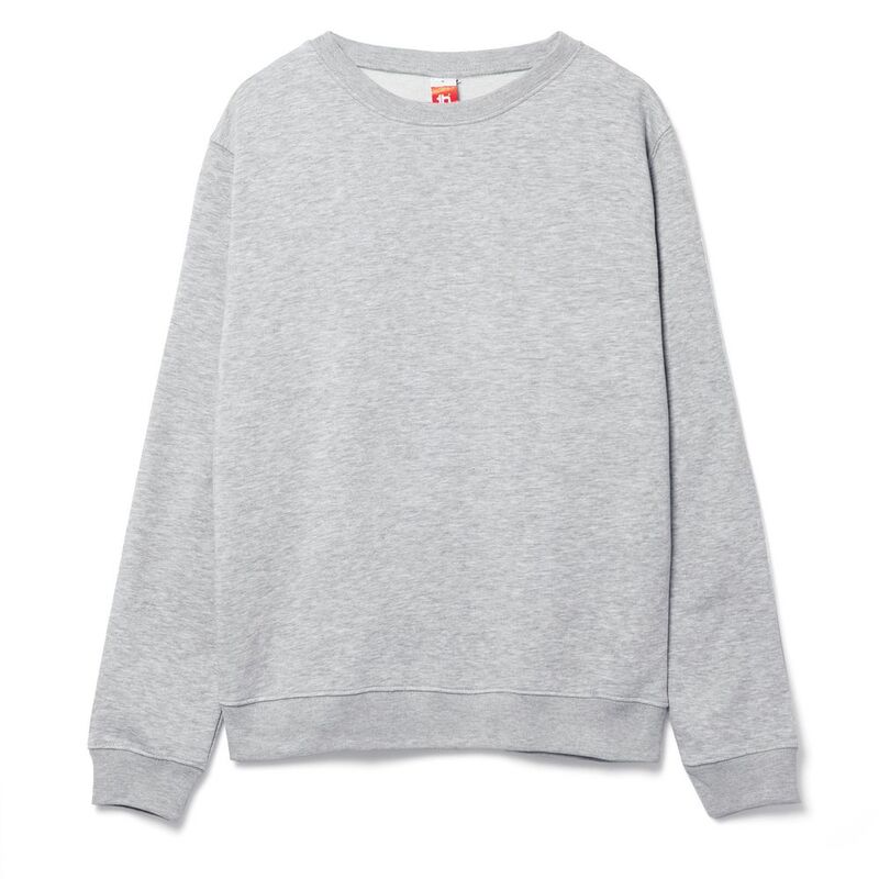 Свитшот унисекс Delta, серый меланж арт.16275.11