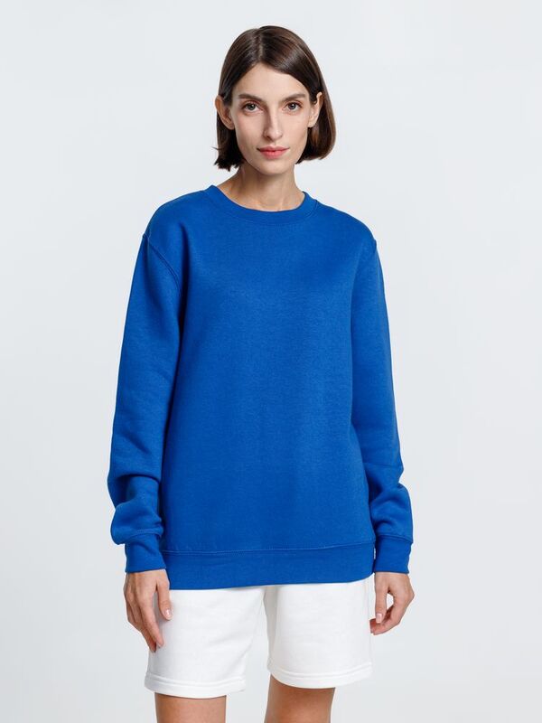 Свитшот унисекс Delta, ярко-синий арт.16275.44