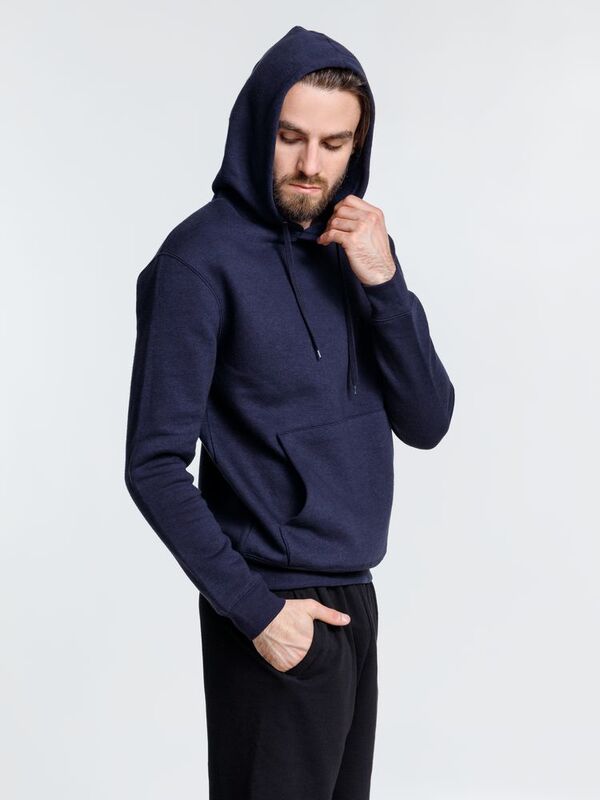 Худи унисекс Phoenix, темно-синее арт.16276.40