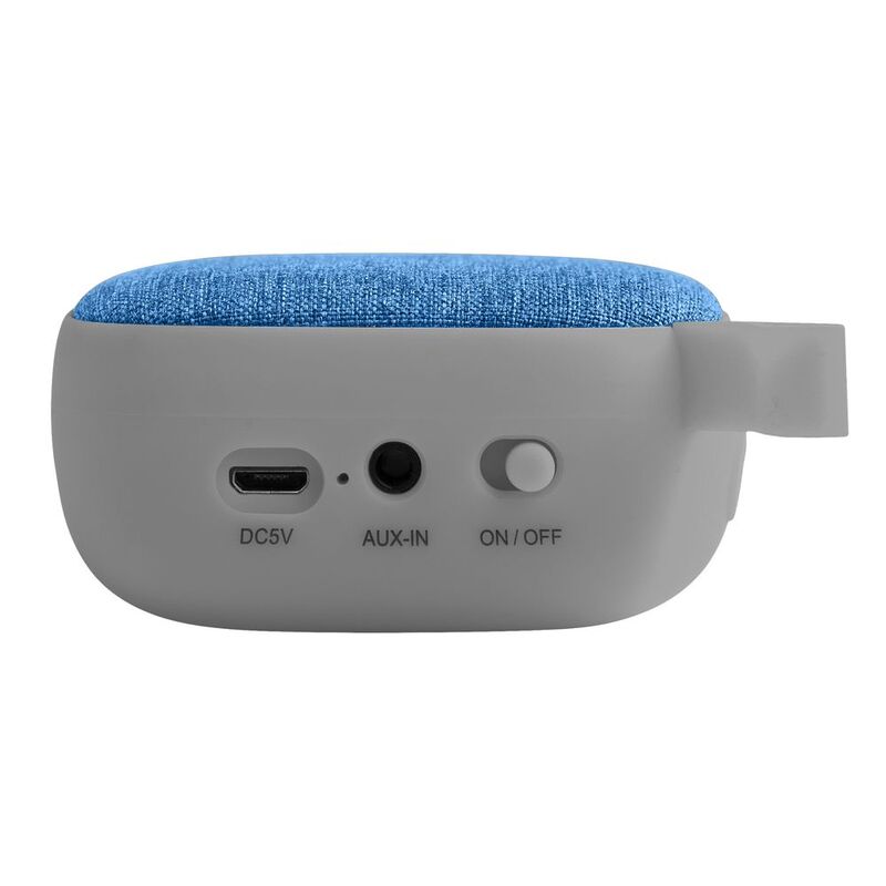 Беспроводная колонка Chubby, серая с голубым арт.7557.14