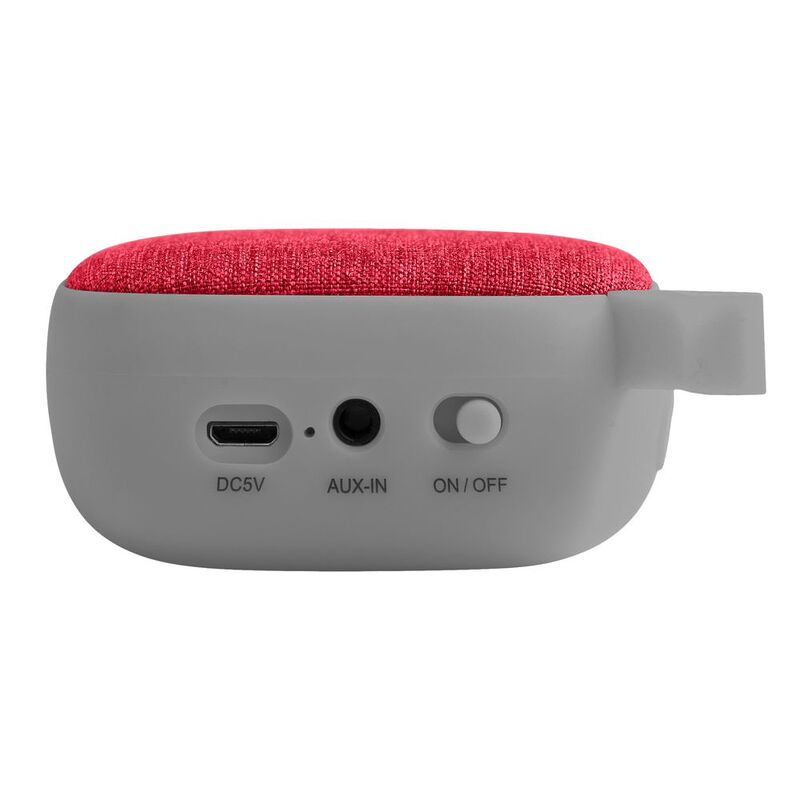 Беспроводная колонка Chubby, серая с красным арт.7557.15