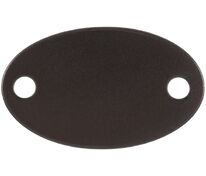 Шильдик металлический Alfa Oval, серый металлик арт.13843.13