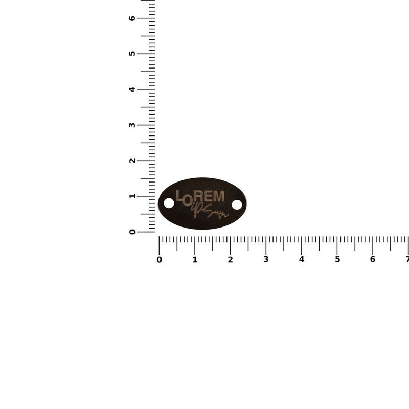 Шильдик металлический Alfa Oval, черный арт.13843.30