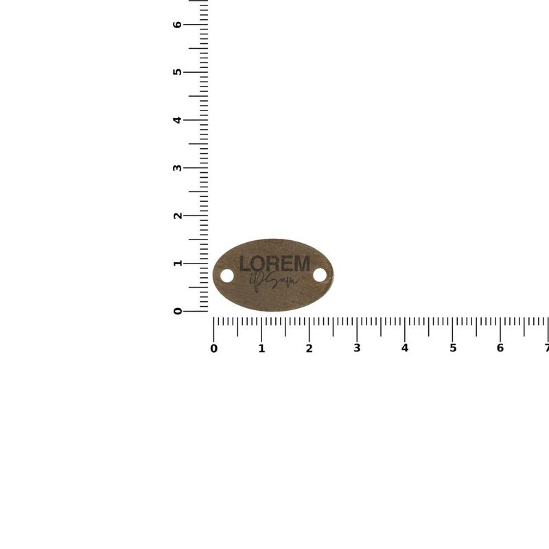 Шильдик металлический Alfa Oval, бронзовый арт.13843.25