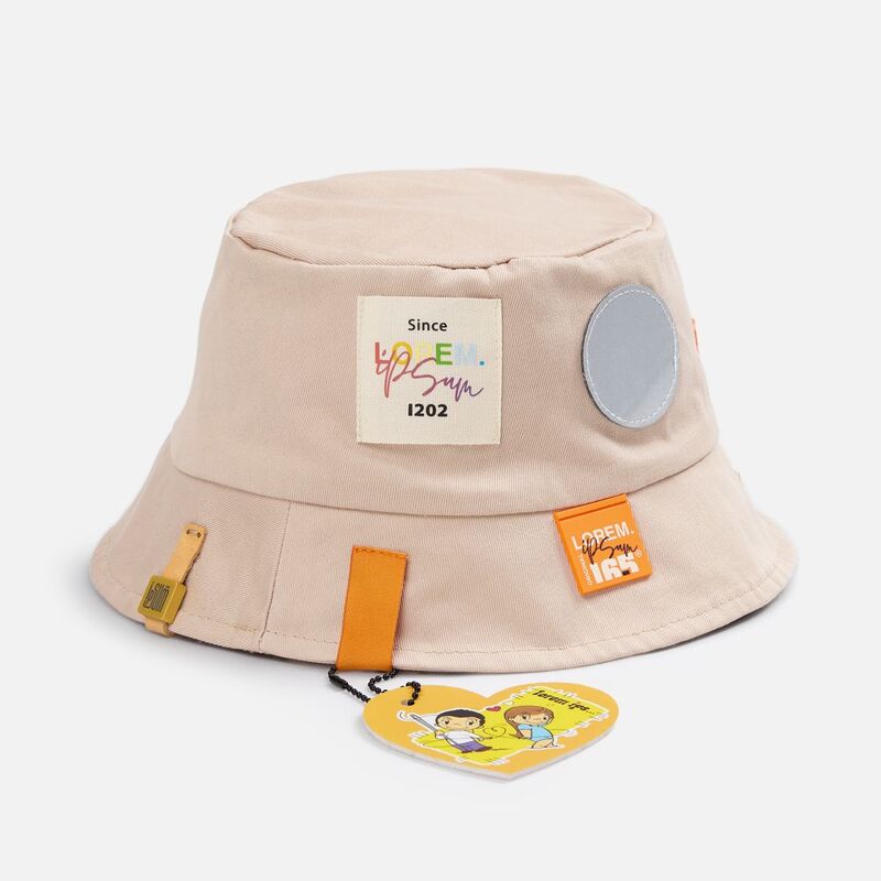 Квадратный шильдик на резинку Direct, матовый золотистый арт.16252.00