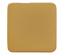 Квадратный шильдик на резинку Direct, матовый золотистый арт.16252.00