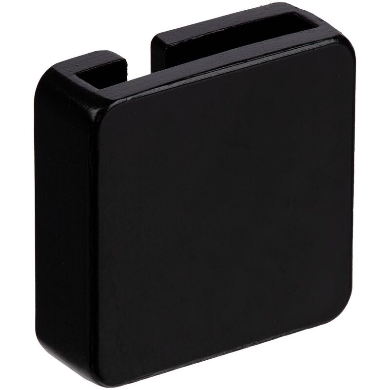 Квадратный шильдик на резинку Direct, черный арт.16252.30