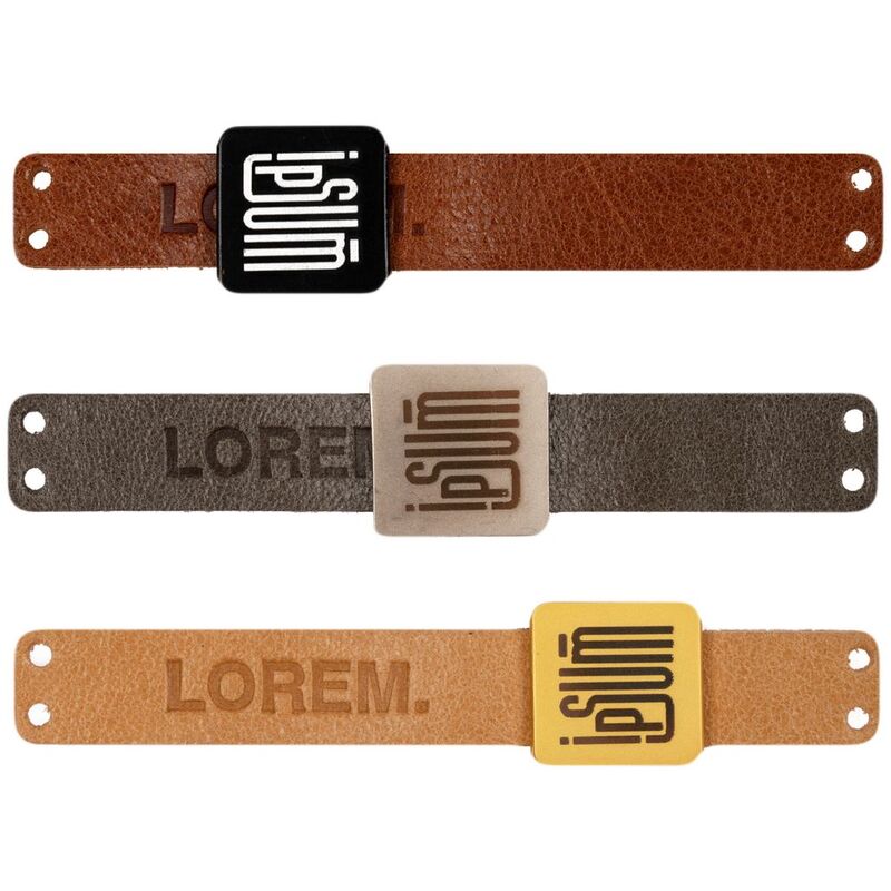 Квадратный шильдик на резинку Direct, черный арт.16252.30