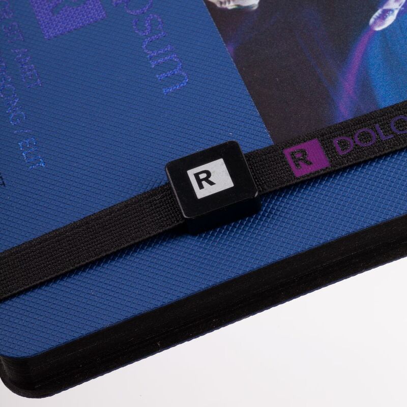 Квадратный шильдик на резинку Direct, черный арт.16252.30