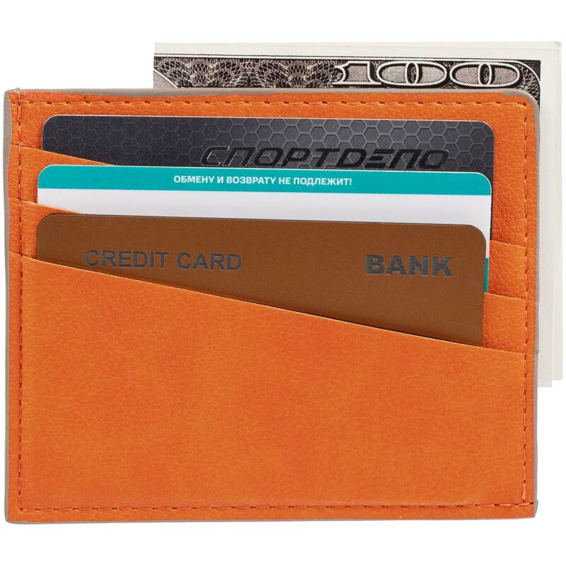Чехол для карточек Petrus, оранжевый арт.15528.20
