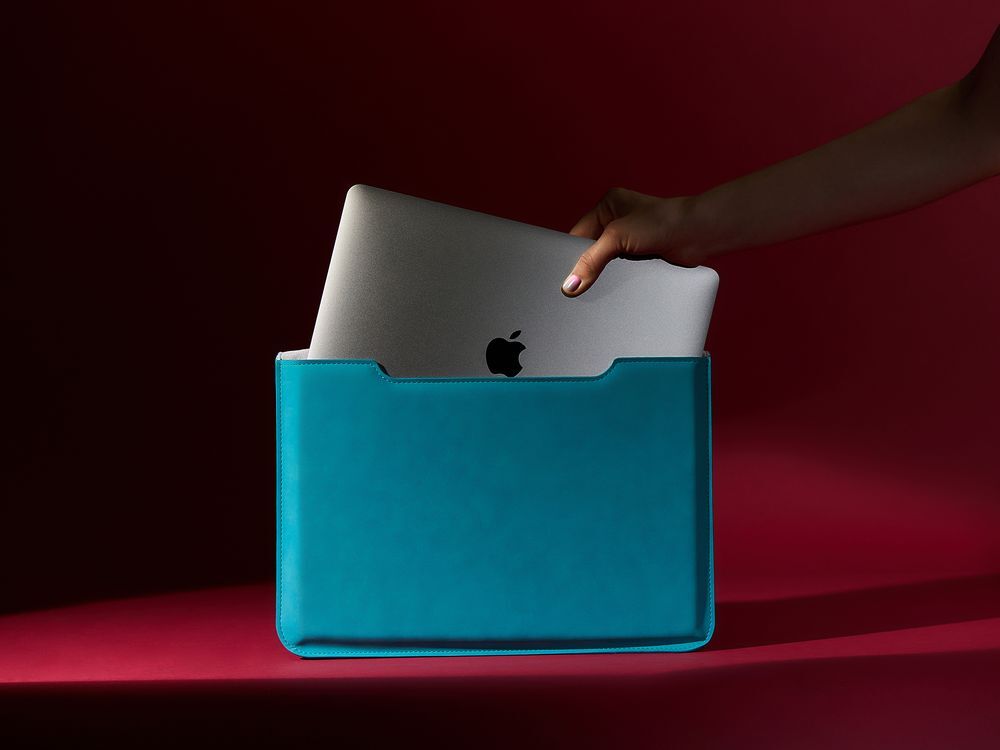 Чехол для ноутбука Nubuk, бирюзовый арт.18080.49