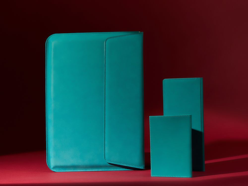 Чехол для ноутбука Nubuk, бирюзовый арт.18080.49