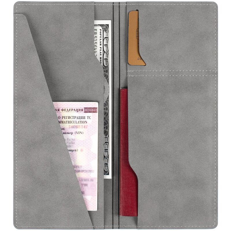 Дорожный органайзер Nubuk, светло-серый арт.18079.11