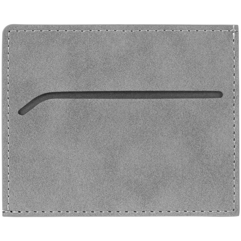Чехол для карточек Nubuk, светло-серый арт.18081.11