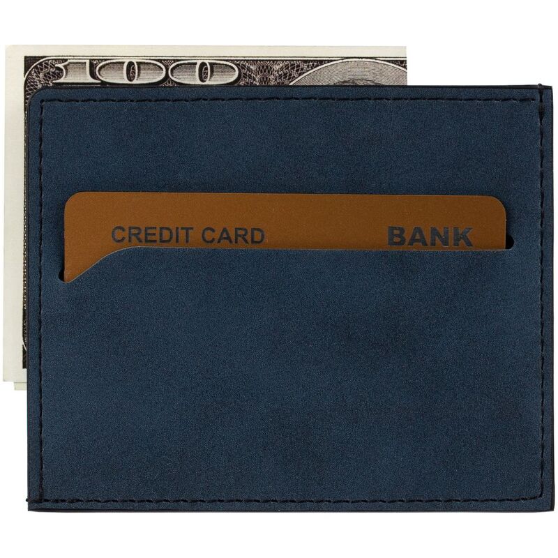 Чехол для карточек Nubuk, синий арт.18081.40