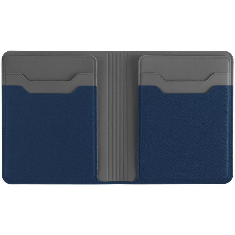 Картхолдер с отделением для купюр Dual, синий арт.15623.41