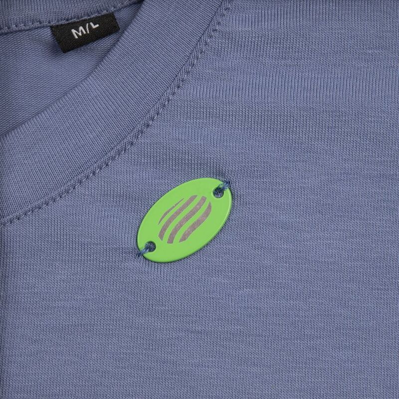 Шильдик металлический Alfa Oval, зеленый неон арт.13843.94