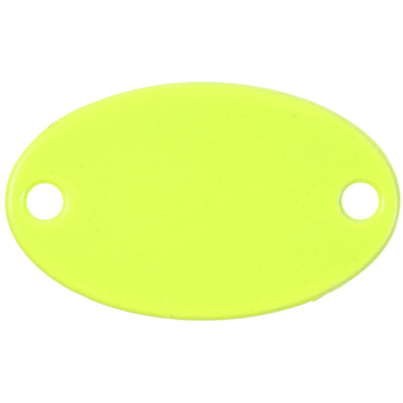 Шильдик металлический Alfa Oval, желтый неон арт.13843.89