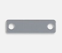 Шильдик металлический Alfa Liten, серый арт.13844.11