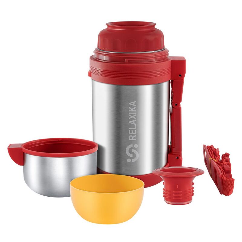 Термос для еды и напитков Relaxika 1000, стальной арт.15488.10