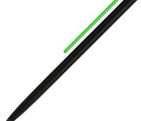 Карандаш GrafeeX в чехле, черный с зеленым арт.15535.90