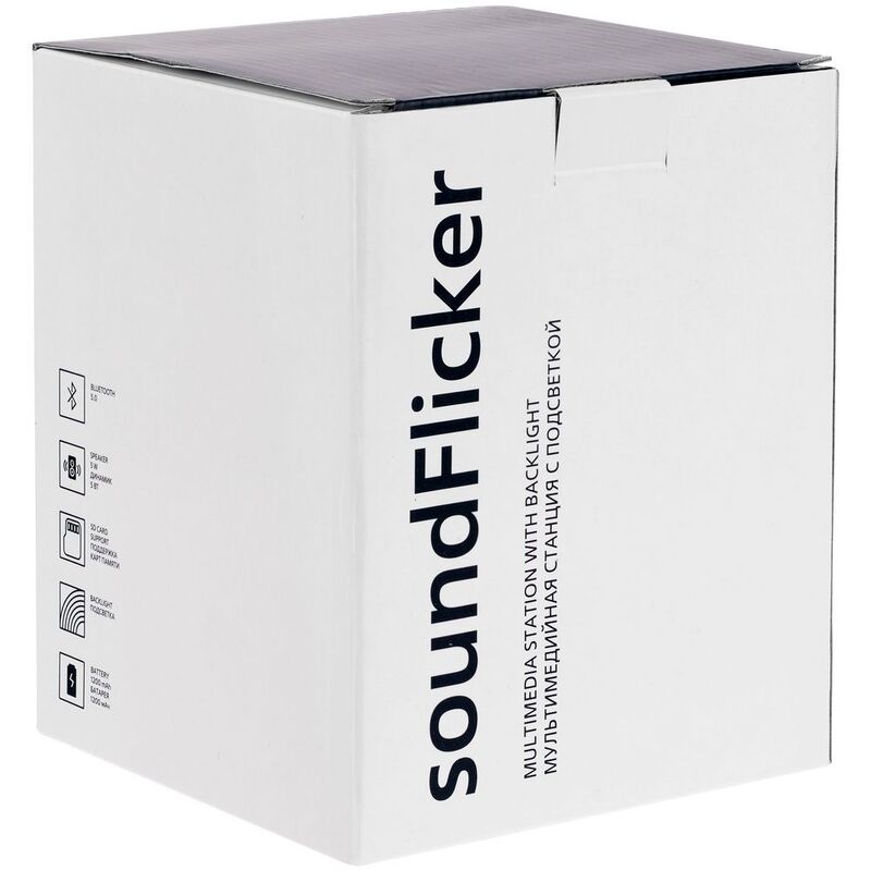 Беспроводная колонка с подсветкой soundFlicker, черная арт.15721
