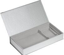 Коробка Planning с ложементом под набор с планингом, ежедневником, ручкой и визитницей, серебристая арт.19619.12