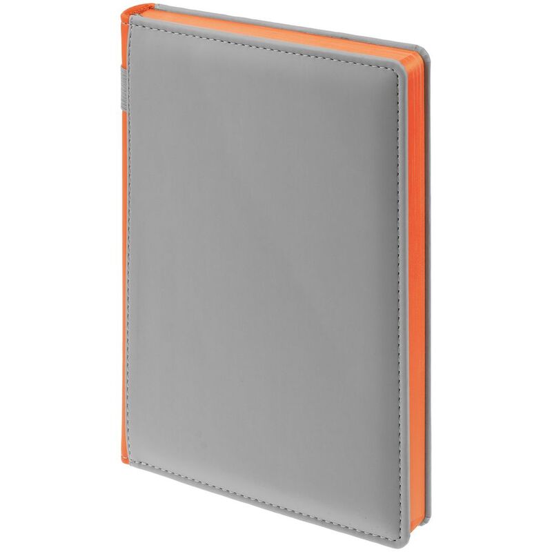Ежедневник Spain Shall на заказ, недатированный, серый с оранжевым арт.16403.12