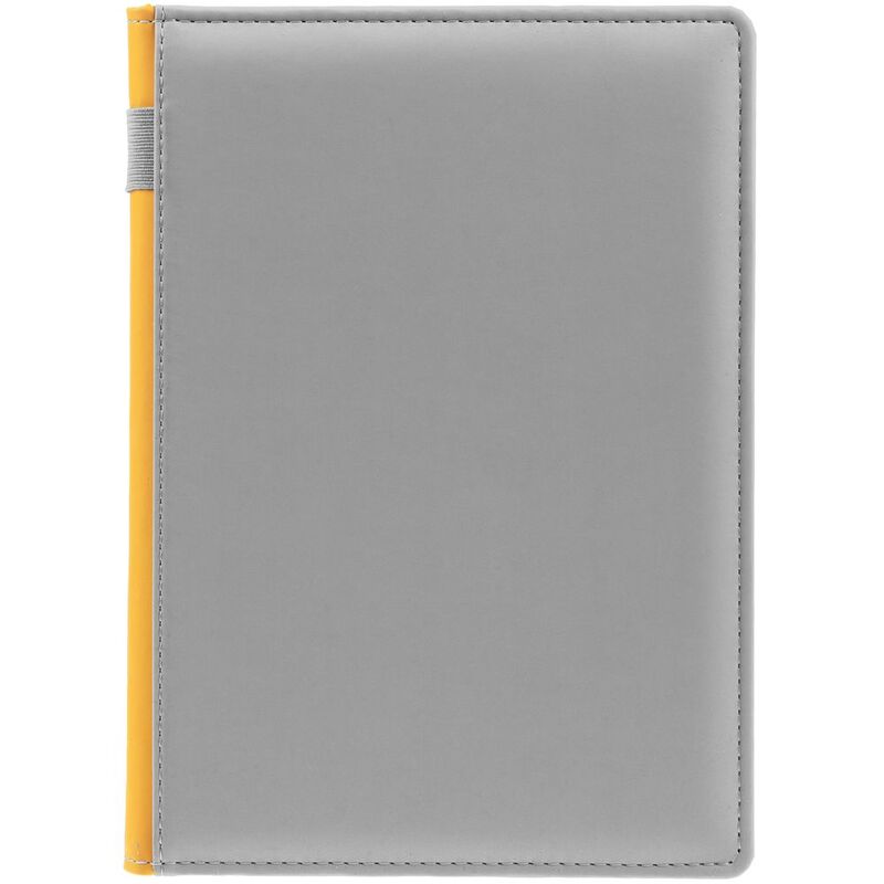 Ежедневник Spain Shall на заказ, недатированный, серый с желтым арт.16403.18