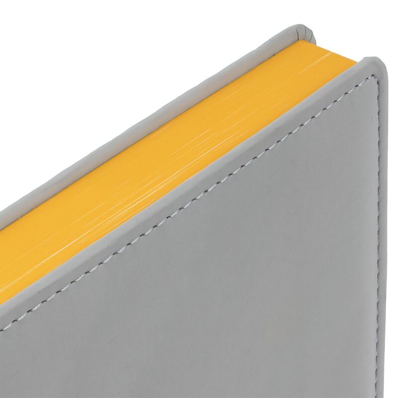 Ежедневник Spain Shall на заказ, недатированный, серый с желтым арт.16403.18