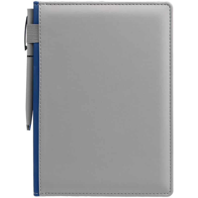 Ежедневник Spain Shall на заказ, недатированный, серый с синим арт.16403.41
