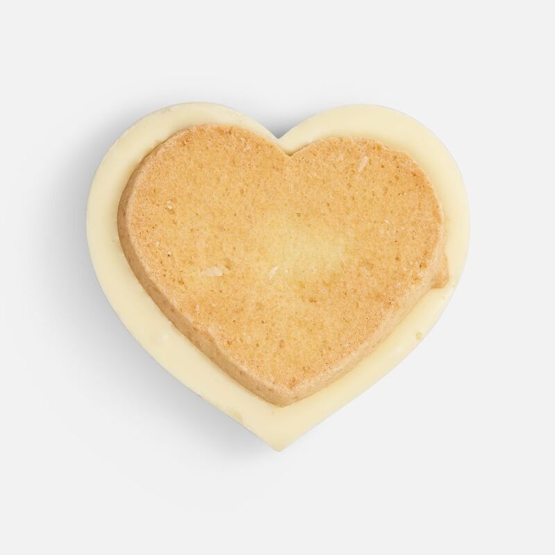 Печенье Dream White в белом шоколаде, сердце арт.17610.02