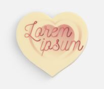 Печенье Dream White в белом шоколаде, сердце арт.17610.02