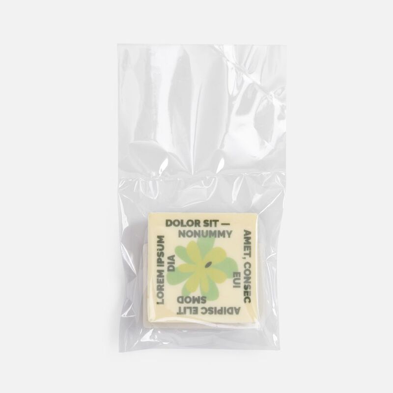 Печенье Dream White в белом шоколаде, квадрат арт.17610.03