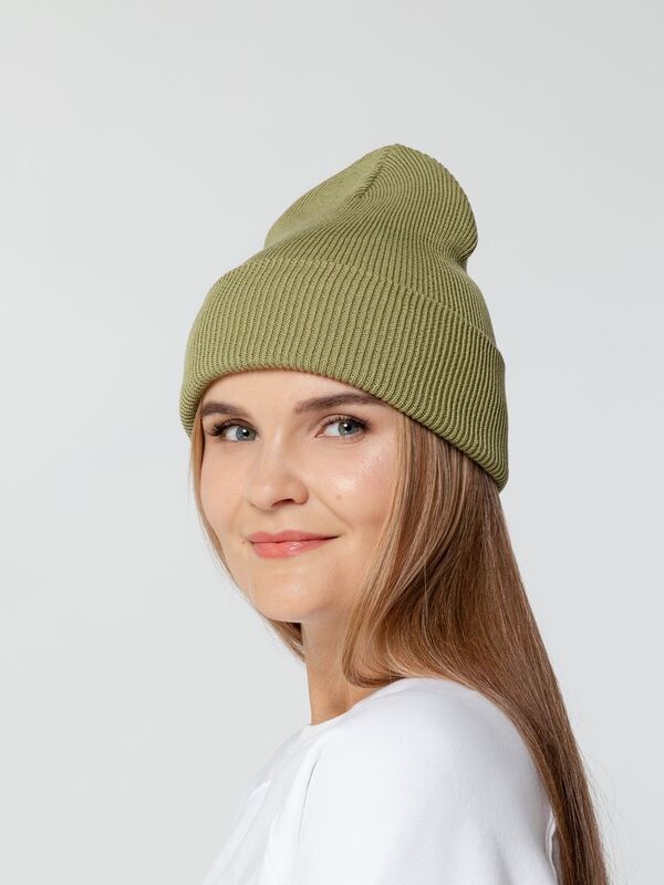 Шапка Urbanite, зеленая (оливковая) арт.16629.90