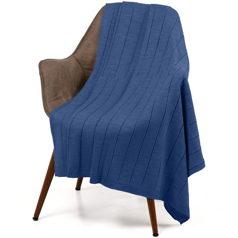 Плед Bambolay, синий (черника) арт.16748.40