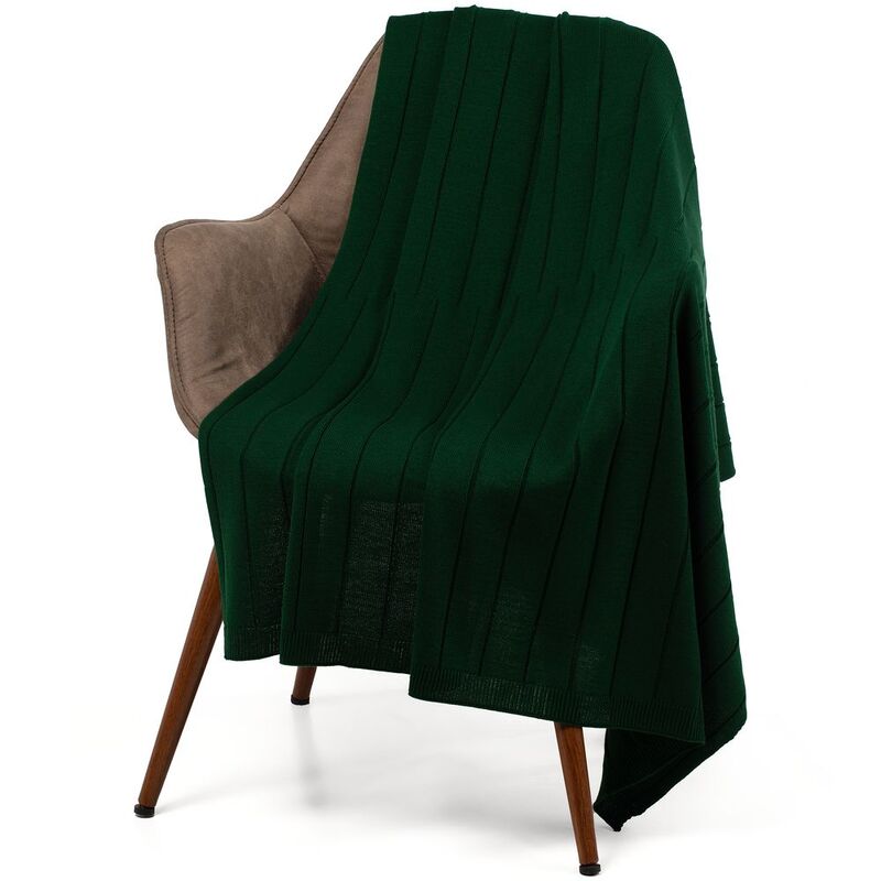 Плед Bambolay, темно-зеленый арт.16748.90