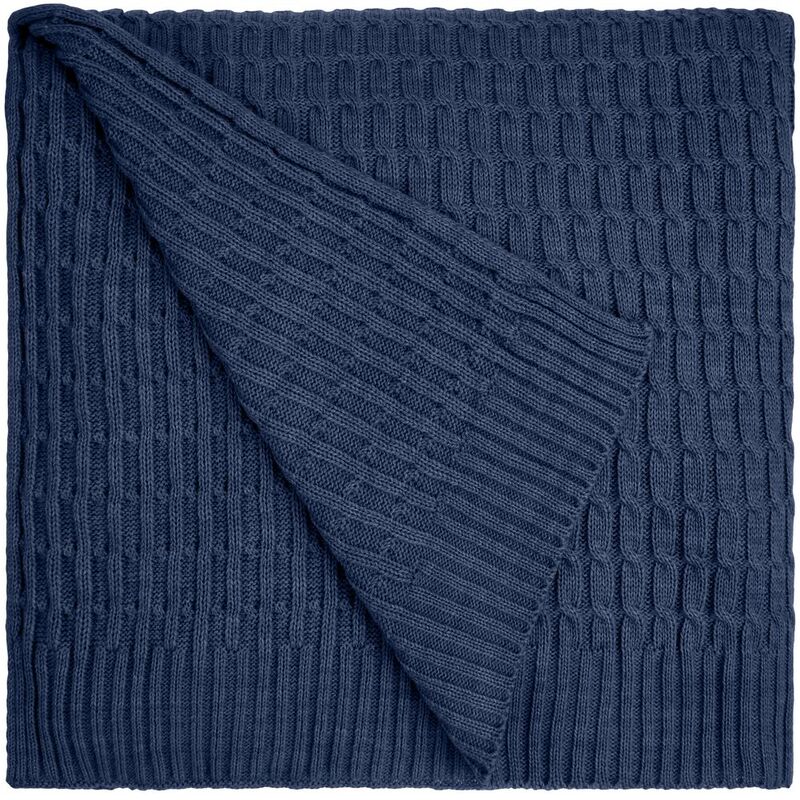 Плед Slumberland, синий (джинс) арт.16746.45