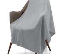 Плед Slumberland, серебристо-серый меланж арт.16746.31