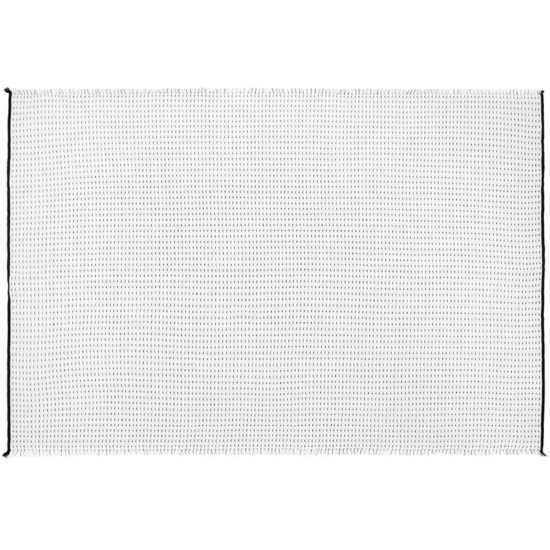 Плед Fringy, белый с черным арт.16742.63