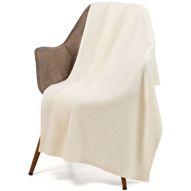 Плед Ornato, молочно-белый (ванильный) арт.16741.16