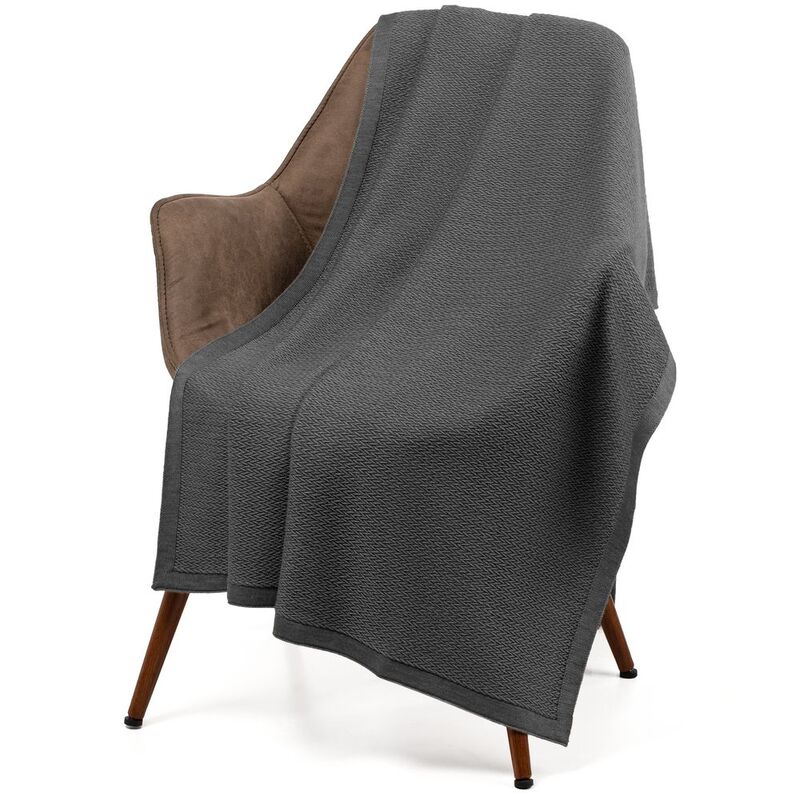 Плед Ornato, серый (кварцевый меланж) арт.16741.13